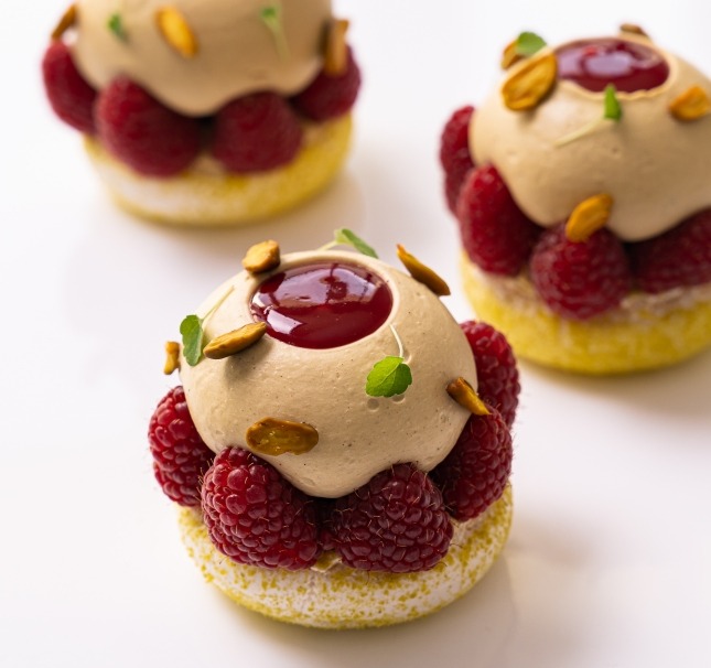 Pavlova Framboise Pistache