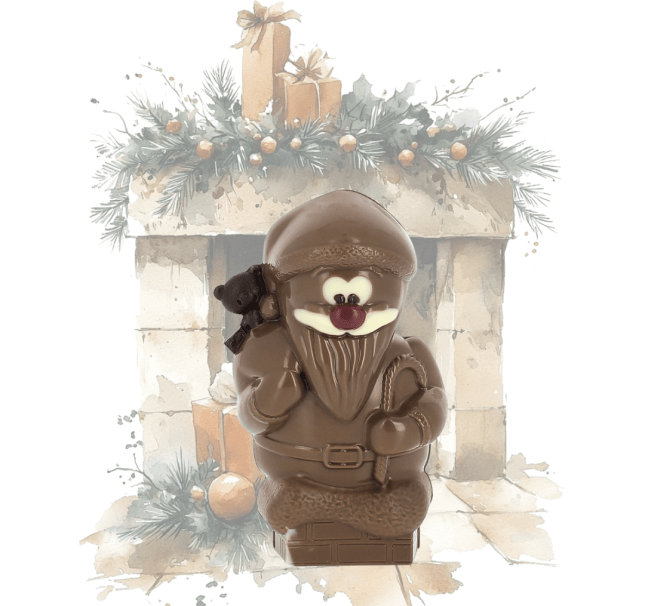 Moulage père-noël lait